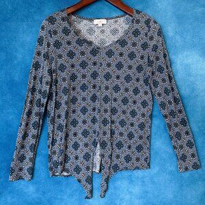 Loft Outlet V-Neck Long-Sleeved Top, M